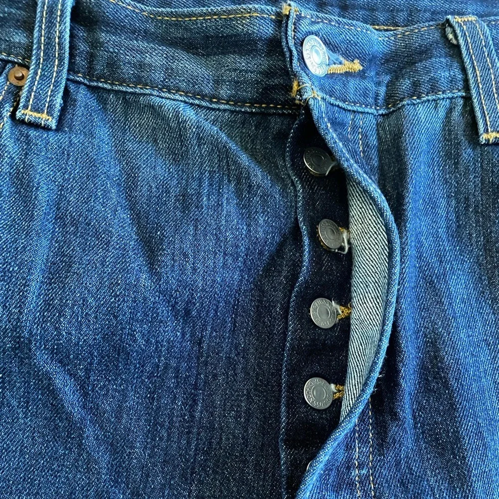Levi's Lot of 2 501 Dark Stonewash Original Straight Button Fly Jeans‎ SZ 40/30